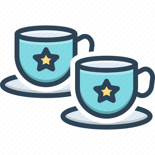 Cups, tea, mug, beverage, restaurant, cappuccino, refreshment icon - Download on Iconfinder