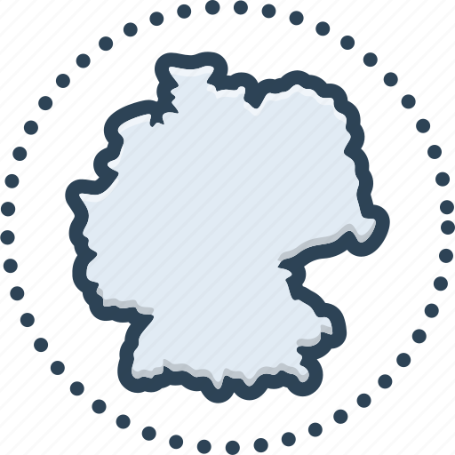 Deutsch, country, german, map, border, europe, european icon - Download on Iconfinder