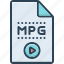 mpg, file, video, audio, format, movie, document, folder, multimedia 