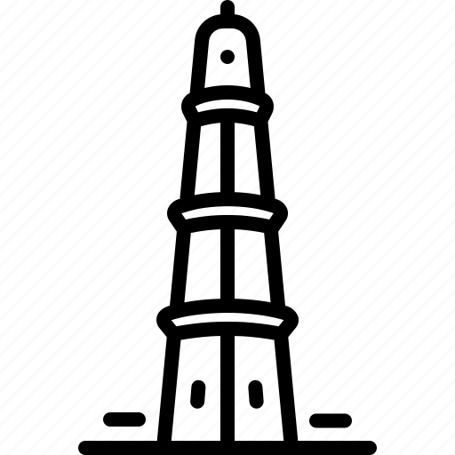 Heritage, inheritance, heirloom, patrimony, famous, historical place, qutub minar icon - Download on Iconfinder