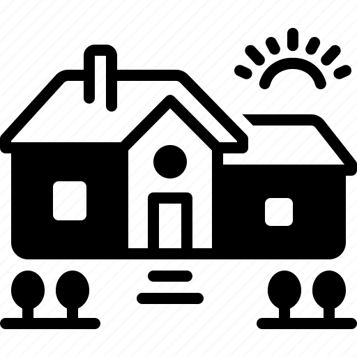 Housing, house, home, garden, dwelling, places of residence, sun icon - Download on Iconfinder