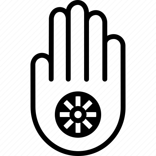Karma, palm, finger, meditation, destiny, luck, fortune icon - Download on Iconfinder
