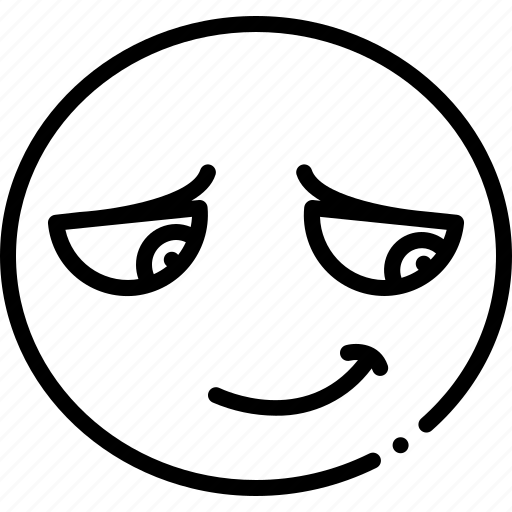 Shy Emoji Outline Vector Thin Line Black Shy Emoji Icon,, 42% OFF
