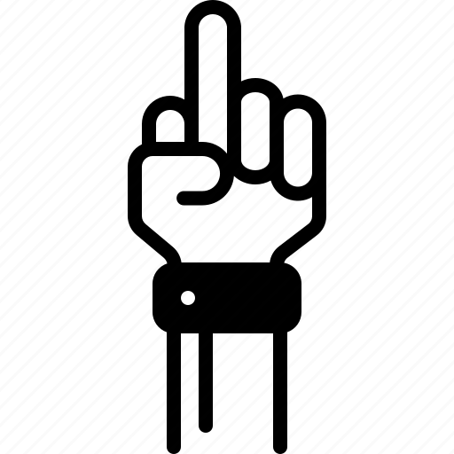 Fucked, hand, provocation, raised, copulate, impolite, hands up icon - Download on Iconfinder