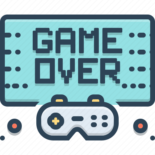 Controller, finish, game, gameover, technology, video, videogame icon - Download on Iconfinder