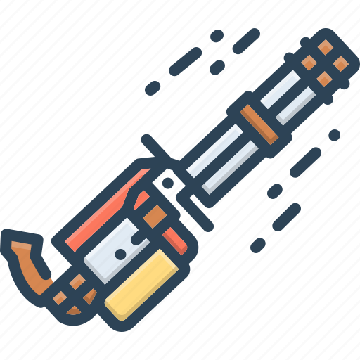 Cannon, fire, gatling, gun, minigun, quick fire, weapon icon - Download on Iconfinder