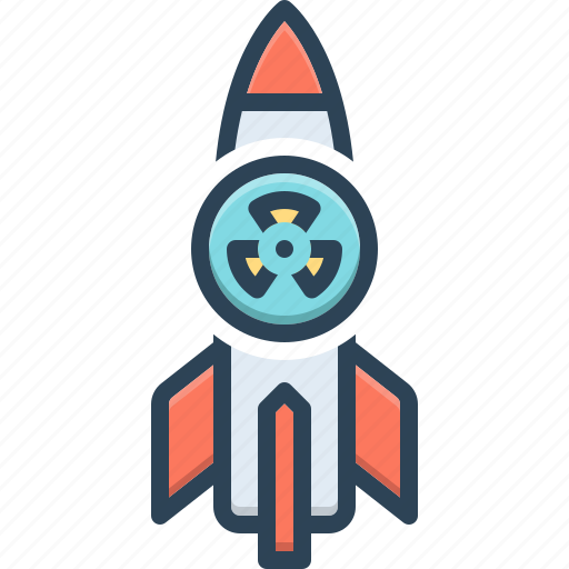 Nuke, nuclear, bomb, missile, explosive, airplane, weapon icon - Download on Iconfinder