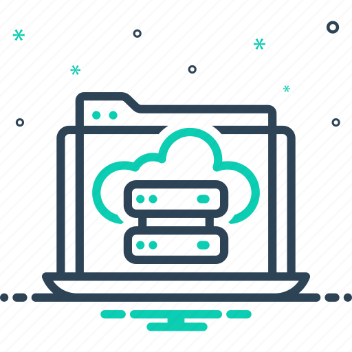 Hosted, cloud, server, networking, computing, connecting, data center icon - Download on Iconfinder