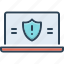 antivirus, secure, protective, security, shield, website, laptop 