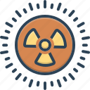 nuclear, radioactive, radiation, atom, hazard, uranium, reactor