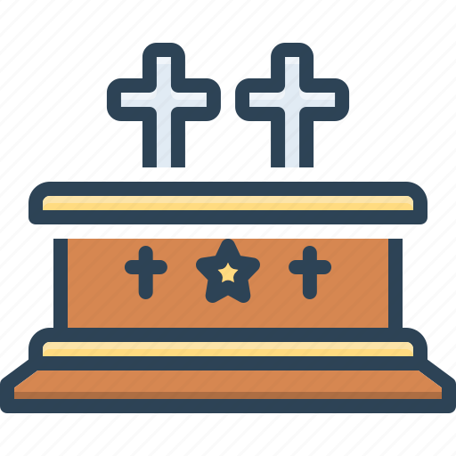 Killed, bloody, death, burial, interment, coffin, funeral ceremony icon - Download on Iconfinder