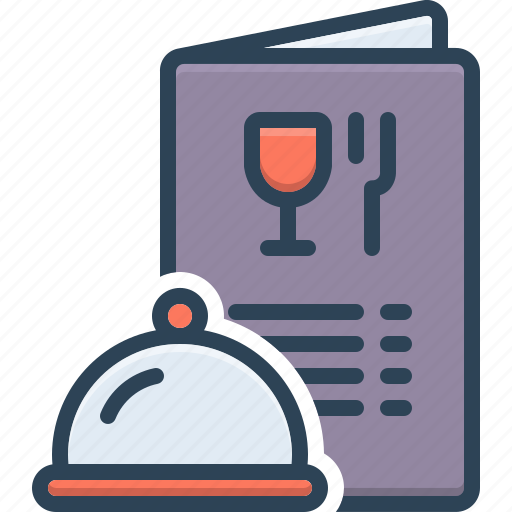 Menu, food, restaurant, cooking, cover, cutlery, menu card icon - Download on Iconfinder