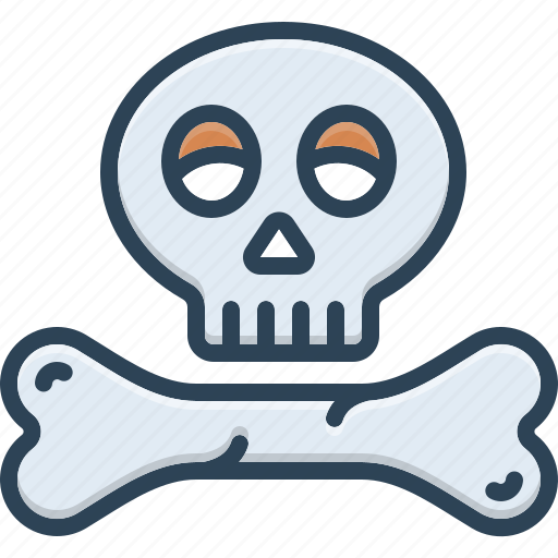 Bones, halloween, danger, skeleton, toxic, gameover, death skull icon - Download on Iconfinder