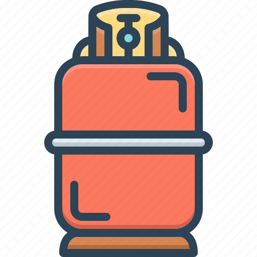 Cylinder, gas, flammable, helium, liquefied, lpg, cooking gas icon - Download on Iconfinder