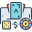 gambling, wager, place a bet, lay a bet, playing card, roulette, casino bet 