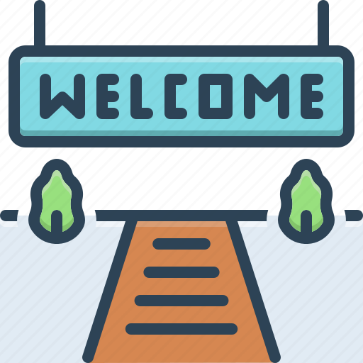 Welcome, greeting, salutation, welcoming, appreciated, desirable, gratifying icon - Download on Iconfinder