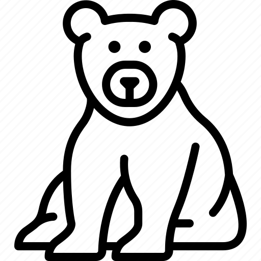 Bear, grizzly, animal, fauna, predator, omnivores, black bear icon - Download on Iconfinder