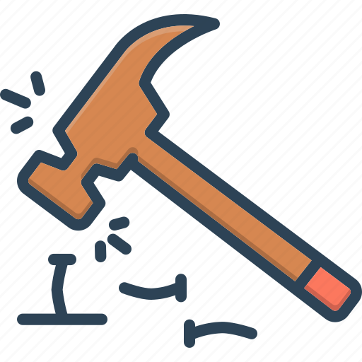 Erroneously, hammer, inefficient, screw, unqualified, unsystematic icon - Download on Iconfinder