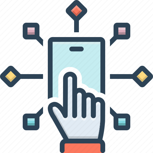 Hand, infotech, technology, touch icon - Download on Iconfinder