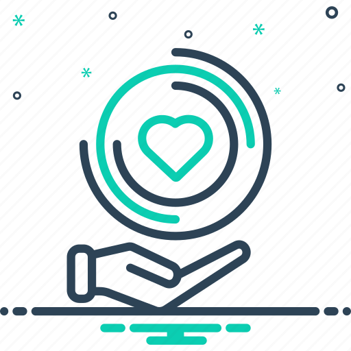 Provide, contribute, heart, transfer, endow, bestow, confer icon - Download on Iconfinder