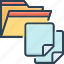 document, dossier, files, folder, storage 