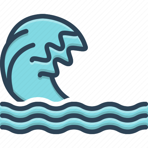 Backwash, flood, ripple, surf, wave icon - Download on Iconfinder
