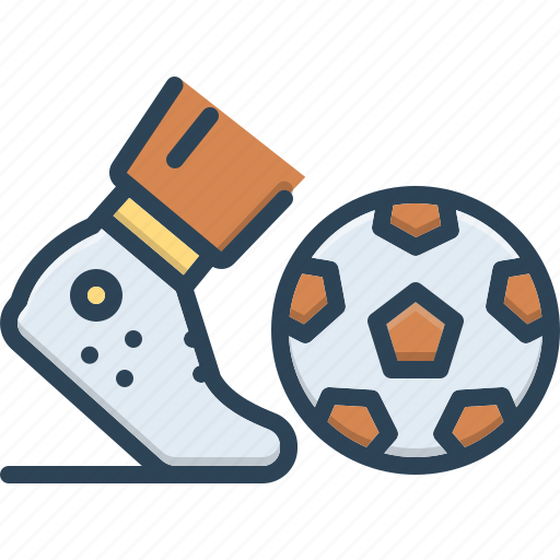 Activity, football, game, kick, kickball, sport icon - Download on Iconfinder