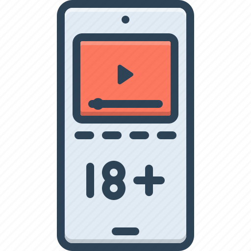 Adult, video, movie, sensitive, underage, porn, sexual content icon - Download on Iconfinder