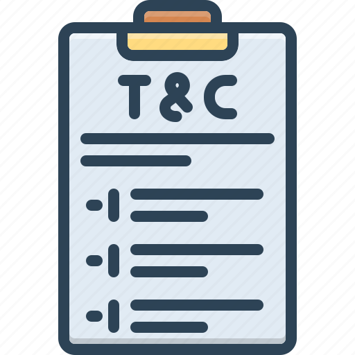 Conditions, document, rules, policy, information, legal, settlement icon - Download on Iconfinder