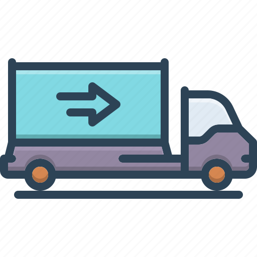 Moved, truck, shipping, delivery, parcel, transport, import icon - Download on Iconfinder