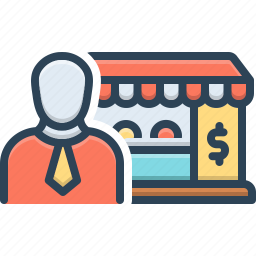 Merchant, trader, dealer, mercantile, commercial, shopkeeper, shop icon - Download on Iconfinder