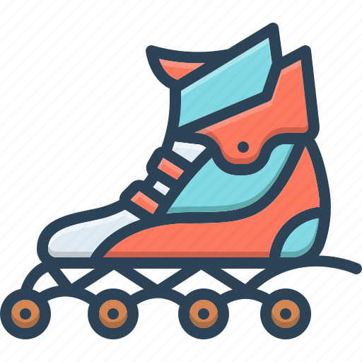 Inline, sport, footwear, shoe, sportswear, casters, roller blades icon - Download on Iconfinder
