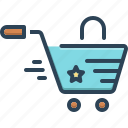 shopping, buy, trolley, basket, purchase, marketing, shopper, consumer
