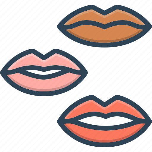 Lips, kiss, osculate, mouth, different, sensuality, seductive icon - Download on Iconfinder