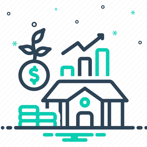 Investment, finance, growth, money, financial, benefit, property icon - Download on Iconfinder