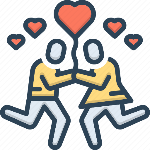 Love, couple, valentine, balloon, romantic, lovers, in love icon - Download on Iconfinder