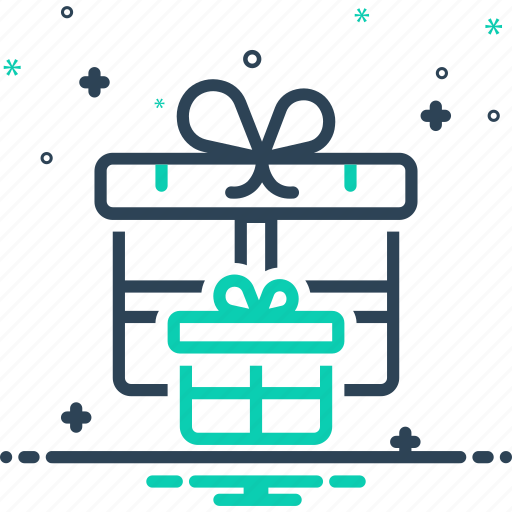 Box, gift, pack, parcel, present, ribbon, wraped icon - Download on Iconfinder