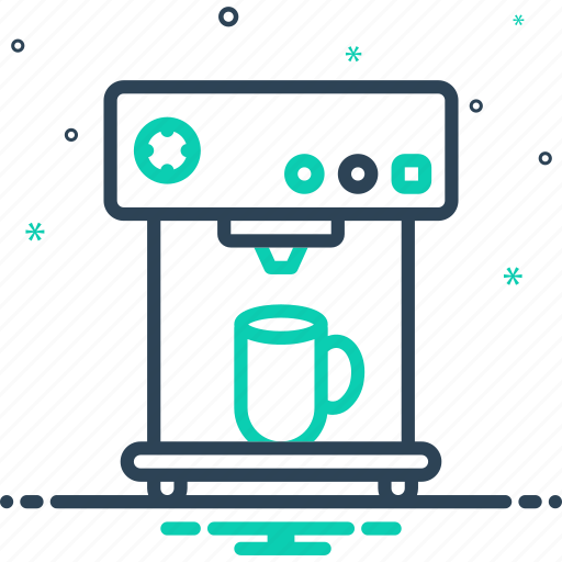 Breakfast, cappuccino, coffee, coffee maker, cup, machine, maker icon - Download on Iconfinder