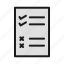 checklist, clipboard, list, paper 