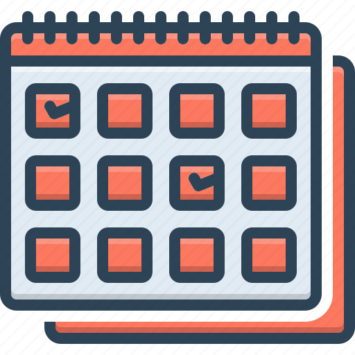 Appointment, calendar, daily, publication, reminder, schedule, weekly icon - Download on Iconfinder