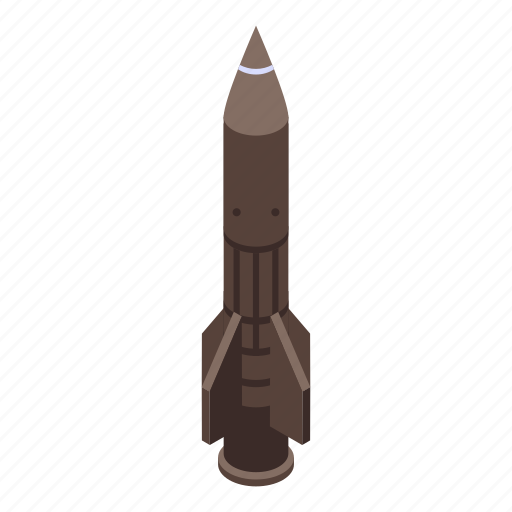 Bomb, business, cartoon, computer, isometric, missile, retro icon - Download on Iconfinder