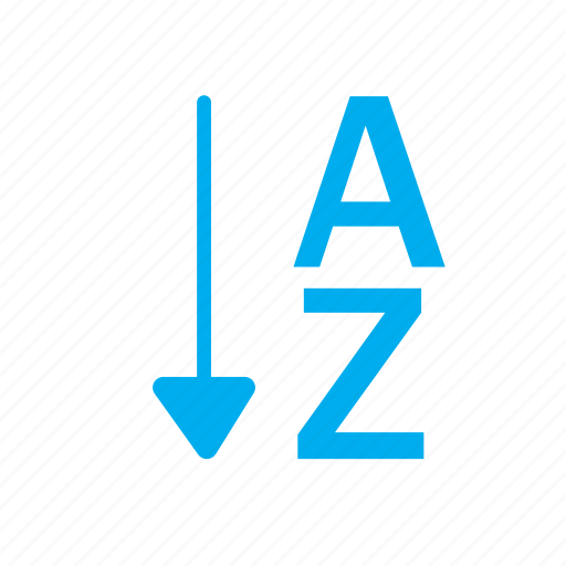 A, a to z, arrow, down, z, download, orientation icon - Download on Iconfinder