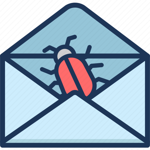 Bug, email, envelope, mail, message, spam icon - Download on Iconfinder