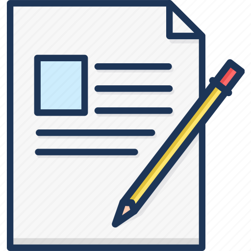 Article, note, pencil, sheet, writing icon - Download on Iconfinder