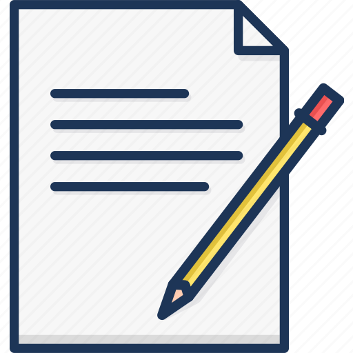 Article, note, pencil, sheet, writing icon - Download on Iconfinder