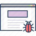 bug, page, virus, web