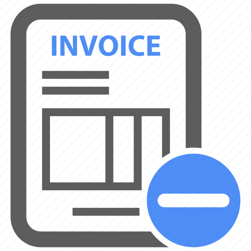 Invoice, bill, credit, minus, payment, billing, ecommerce icon - Download on Iconfinder