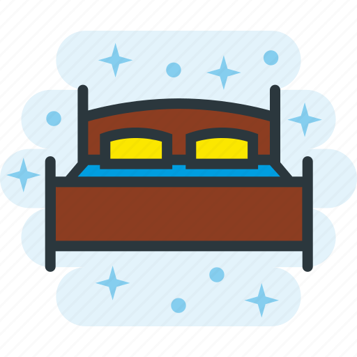 Bed, bedroom, double, furniture, hotel, room icon - Download on Iconfinder