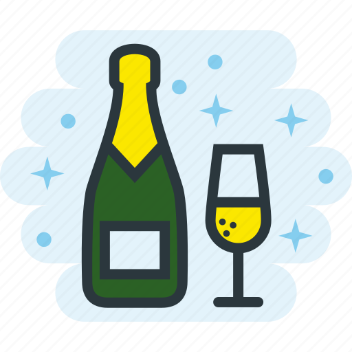 Celebration, champagne, drink, glass, party icon - Download on Iconfinder
