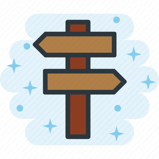 Arrows, direction, directional, pole, signal icon - Download on Iconfinder